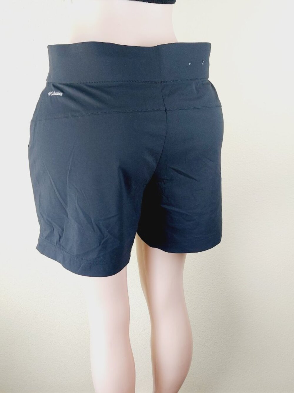 Columbia Women's Black Anytime Elastic Waist Pull-On Casual Shorts Size L - Picture 3 of 9